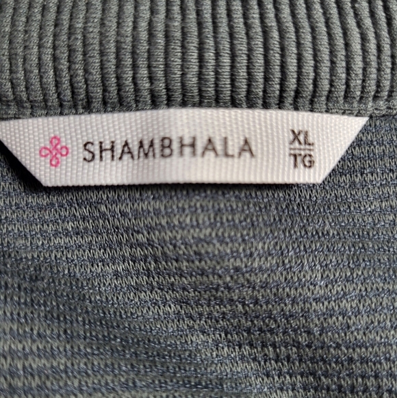 Shambhala Women's Sweater Size XL 1/2 Zip Pull Over Drop Shoulder Dark Green - Picture 3 of 9